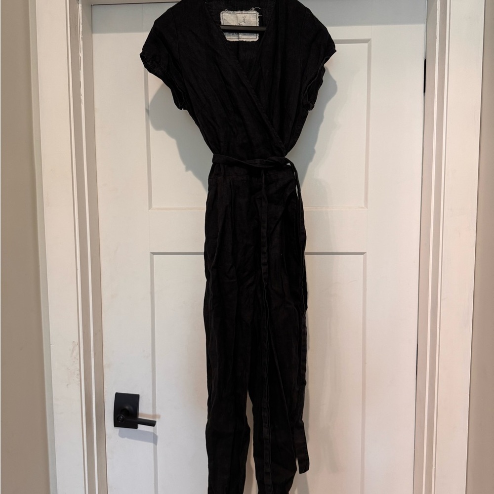 Notperfectlinen Margaret Wrap Jumpsuit